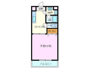 LA　FLEURの物件間取画像